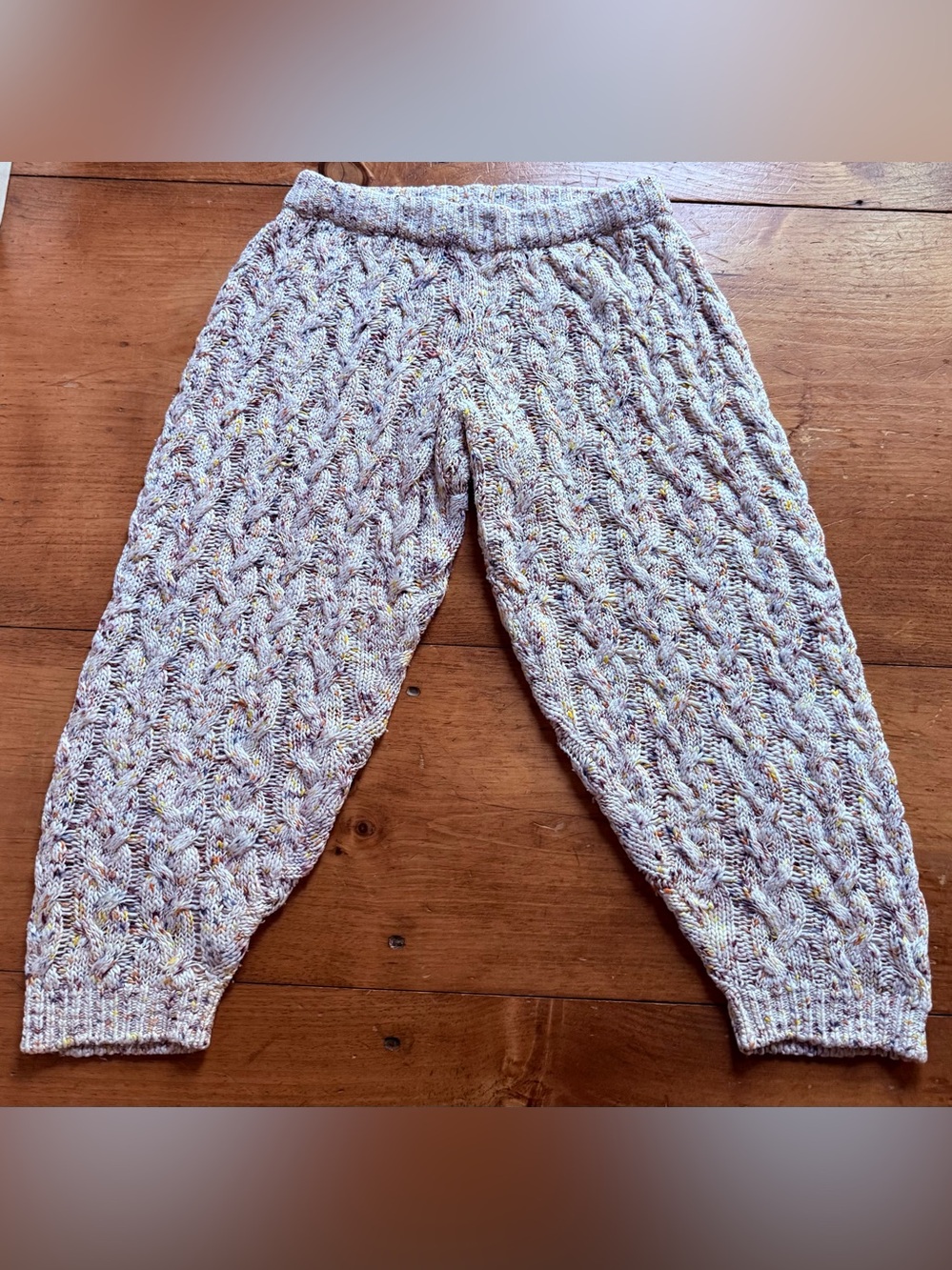 Free People Multicolor Cable Knit Lounge Pants!